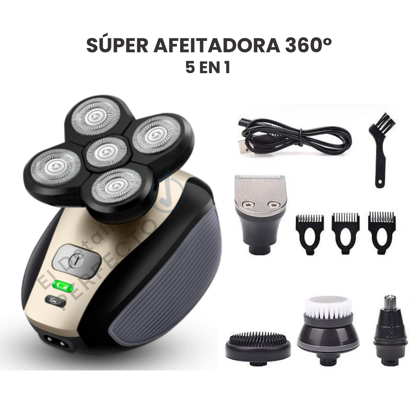 Afeitadora recargable 360